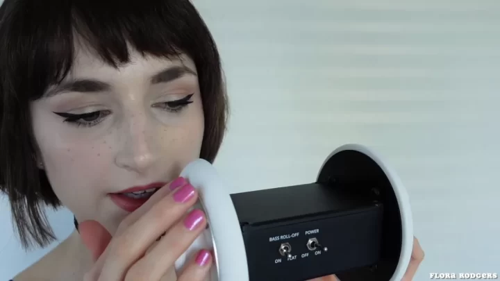 Brunette girl plays with sex toy