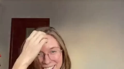 Blonde MILF in Bedroom Lingerie Tease