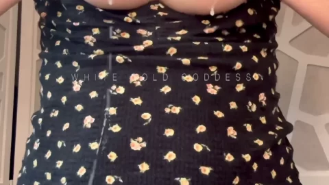 Brunette with big tits fucks in bedroom
