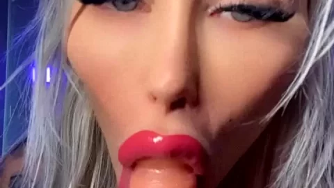 Blonde gets intimate with a dildo
