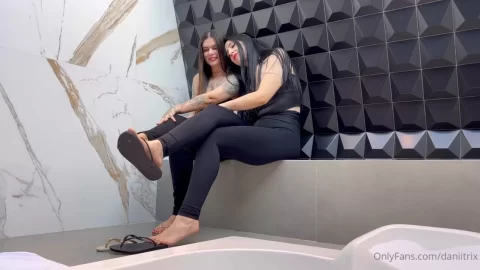 Two Girls Fucking in Bathroom