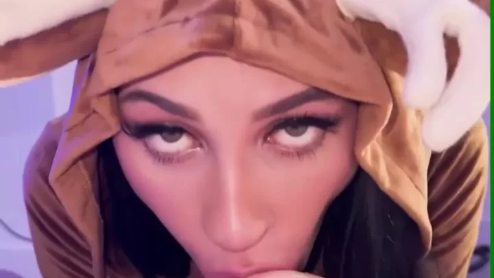 Kassie Lee Gives a Blowjob As a Deer My Site