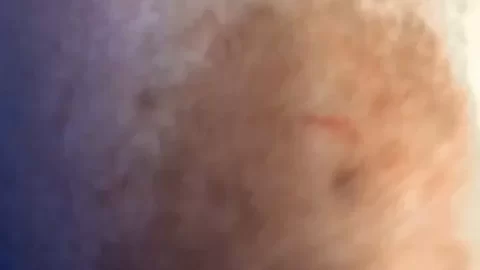 White girl with big tits and pierced nose gets up close