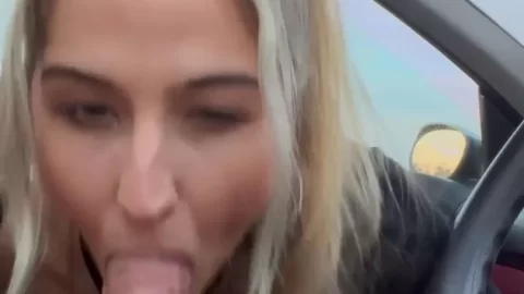 Miss Rager Stops Smoking To Suck a Dick