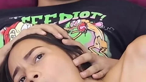 Teen Brunette Facefucks Cock Gulps Cum