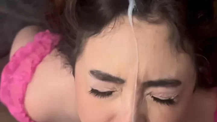 Latina Girl Gets Fucked from Behind and Cums on Face