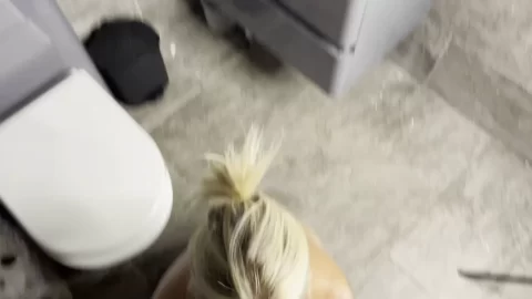 TheFilthyemma – Bathroom Suck And Swallow Id My Site