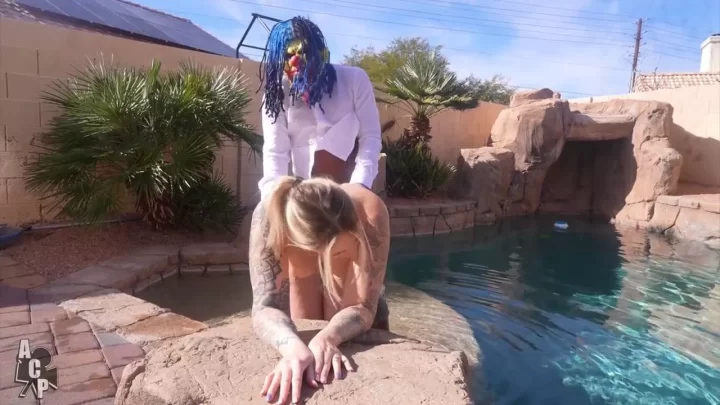 Subgirl0 – Poolside Sex With a Masked Man