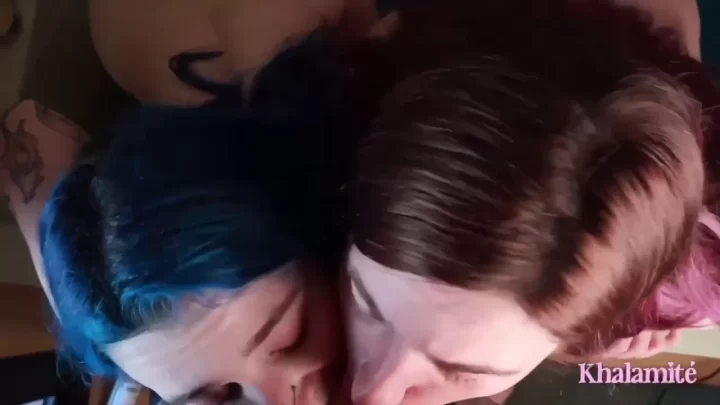 Khalamite And Norage Feasting On a Cock