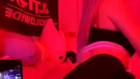 Blonde Twinks Twerking with Dog Filter
