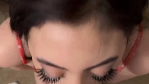 Asian Girl Oral Sex Close-up
