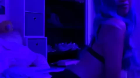 Asian Girl in Lingerie Poses and Fucks