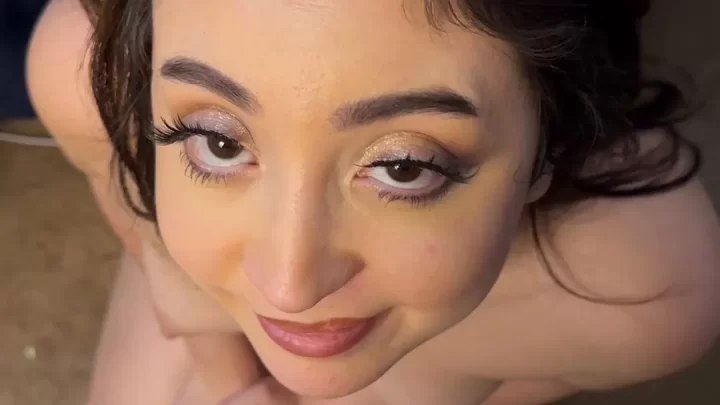 Brunette Girl Fucks Two Guys in Bedroom