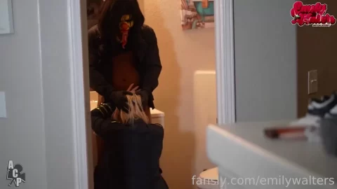 Masked Stranger Pounds Emily Walters