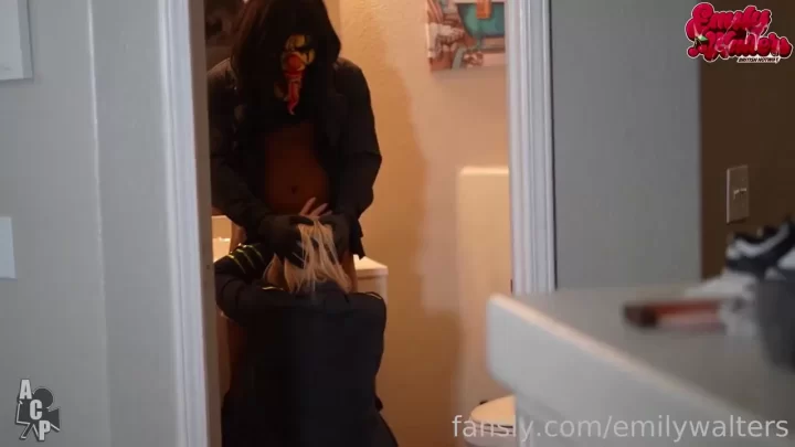 Masked Stranger Pounds Emily Walters