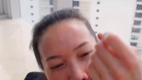 Kalina Ryu Deepthroating Cock Until Saliva