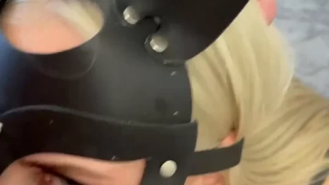 CrazyWifeSlut – Blonde MILF Blindfolded & Bunnied